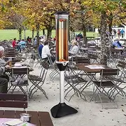 Electric Patio Heater, Garden Heating Lamp, Outdoor Infrared Heater, 3s-Fast Heating, Space Heater for Courtyard, Garage, 2700W Little Surprise
