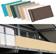 UV Resistant Garden Fence 50x840cm Durable Windproof Net Blackout Net with Cable Ties Best Sun Protection (Sand Yellow)