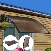 InstaHut 1.5m x 4m Window Awning Door Canopy Outdoor Patio Cover Shade DIY BR