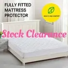 Fitted Mattress Protector Waterproof Quilted Cover Single Double Queen King