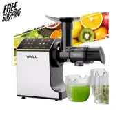 WHALL Masticating Slow Juicer Machine Touchscreen Cold Press Juicer Machines