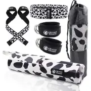 Cow Barbell Pad Set for Squats Hip Thrust Leather Pads Weightlifting equipment