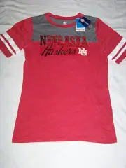 Adidas Originals Women's College Vault Nebraska Cornhuskers Shirt NWT Large