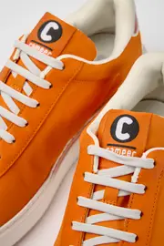 Runner K21 Orange, red, and white sneakers for men