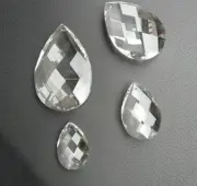 10Pcs 38/50/63/76mm Octagon Crystal Glass Prism Glass Bead Chandelier Chain Part