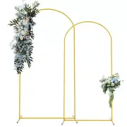 Arch Backdrop Stand Golden Fit for Graduation Ceremony Birthday Party Decoration