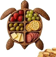 Charcuterie Tray - Turtle Charcuterie Boards Serving Cheese Tray,Snack Plate Serveware Fruit Platter, Table Decor Serving Platter for Cheese Snack Fruit Meat