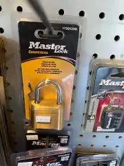 175DCOM Master Lock® Brass Padlock - Combination, 1" Shackle