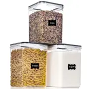 Large Food Storage Containers with Lids Airtight 5.2L /176Oz, for Flour, Suga...