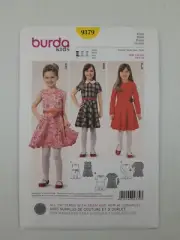 Burda Sewing Pattern 9379 Girl Dress Pattern Size US 5-10 EUR 110-140 NEW