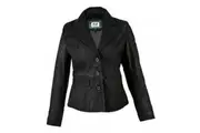 Eastern Counties Leather Womens/Ladies Leather Short Blazer (Black) - UTEL484