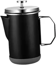 FytStycale Portable Coffee Plunger with Filter for Camping 1000ml, Black