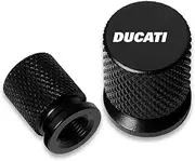 jininghaibo Motorcycle CNC Tire Valve Air Port Stem Cover Cap Plug Accessories Compatible with Compatible with Monster 696 1198S 999S 999R 749S 749R MTS1100S(Black)