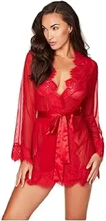 [UIVHLW] Lingerie Nightwear Plus Size Black Lace Nightgown Sleepwear Temptation Dress