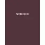 NOTEBOOK: UNLINED NOTEBOOK - PLAIN NOTEBOOK - BLANK NOTEBOOK - BLANK BOOK JOURNAL - JOURNAL NOTEBOOK - COMPOSITION NOTEBOOK - SK