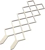 UPKOCH Wooden Gardening Support Trellis Frame DIY Climbing Rack for Vines Flowers Vegetables