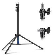NEEWER 7.2ft/220cm Air Cushioned Light Stand， Heavy Duty Metal Tripod Stand