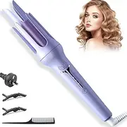 Hair Curler, 32mm automatic curling iron, 3 adjustable temperatures and 2 timer reminders, automatic curling iron for long hair, double anti-scald function, Australian specification plug, suitable for everyone