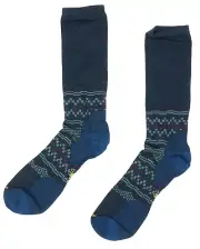 Smartwool L13558 Men's Everglade Green Hahn Pattern Crew Socks Size XL