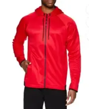 AND1 Men’s Active Zip Up Hoodie Jacket Basketball Red Size Small New With Tag.