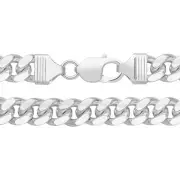 Boys Sterling Silver 10mm Cuban Curb Chain Necklace