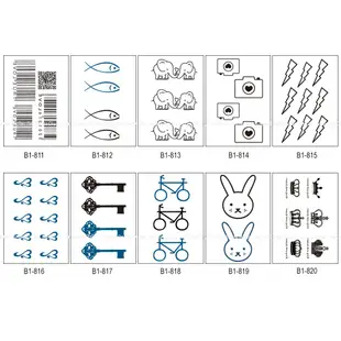 可愛流行 小清新款 共2000款👑大邱紋身👑【T08B】DaQie 防水 紋身貼紙 刺青貼紙 半甲鬼頭關公 T08