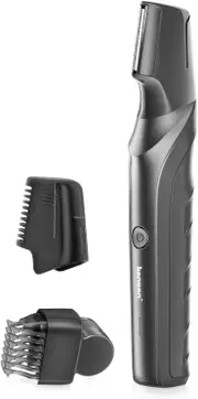 kensen Manscape Body Hair Trimmer for Men, Men's Groin & Pubic Hair Trimmer,Wet/Dry Cordless Body Groomer,V-Shaped Trimming Head,with 2 Comb Attachments