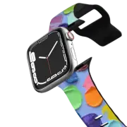 Apple Watch Series 4-6, SE (40mm) Impact Band Polka Daubs on Purple