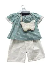 Cynthia Rowley 3Pc Set:Swing Top, Pants & Bag Great for Spring•Easter NWT Sz 4