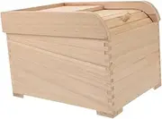 TIDTALEO Solid Wood Rice Box Airtight Container for Storage Kitchen Containers Rice Storage Bin