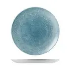 12x Round Coupe Plate 288mm Blue Churchill Raku Crockery Restaurant