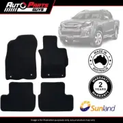 Black Floor Mats 4 Piece For Isuzu D-Max 2012 2013 2014 2015 2016 2017 - 2020 (for: Isuzu)