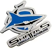 [Trofe] Cronulla Sharks NRL Team Logo Coloured Lapel Pin Metal Badge