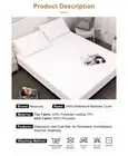 Waterproof Mattress Protector with Elastic Band Sanding Breathable Anti-Mite Sol