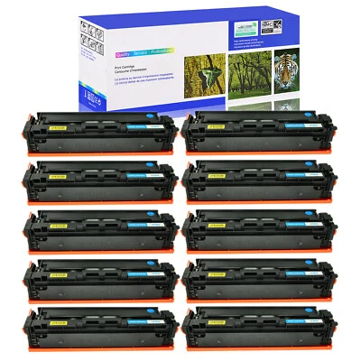 10PK CF501A Cyan Toner for HP 202A LaserJet Pro M254dn M254dw M254nw Printer