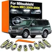 17Pcs LED Interior Light Kit, For Mitsubishi Pajero Montero Shogun 3 V60 V68 V73 V75 V77 2000 2001 2002 2003 2004 2005 2006