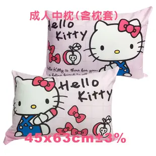 HELLO KITTY 小時光 單人 雙人 床包 枕頭套 薄被套 涼被 兩用被 兒童午睡枕 枕頭 正式授權 台灣製造