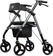 Classic Rollator, Mobility Walker - Midnight