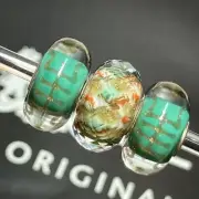 Trollbeads Glitter Event Faceted Unique Glass Bead OOAK HTF
