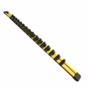 17" Yellow 1/4" Drive Socket Set Clip Tray Shelf Rack Holder Organizer Home Shop