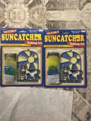 VINTAGE Nicole Stained Glass Suncatcher Baking Kit Lot Of 2 Pieces New