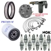 Tune Up Kit Filters Cap Wire Spark Plugs For FORD LTD V8 5.8L; 2BBL 1981