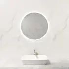 Round 600mm 800mm Touch Sensor Backlit Frameless Mirror with Defogger