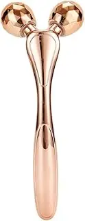 3D Facial Roller Massager, Face Lifting and Anti-Wrinkle Tool, Firming and Muscle Relaxation, 360° Rotating Massage Roller (Gold)