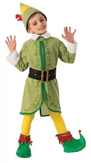 Licensed Buddy The Elf Child Christmas Holidays Kids Costume LARGE 12-14