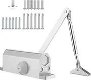 ETFOBMI Door Closer, Automatic Door Closer Commercial, Hydraulic 3 Spring Door Closers for Home & Light Commercial Door Weights 55~99 Lbs, Aluminum