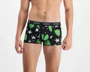 Bonds Mens MX3NW 5VN Xmas Trees Print GuyFront Trunk Brief Size L New