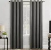NEW Sun Zero Broderick Theater Grade Blackout Curtain One Panel 52” x 84'' Gray