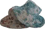 [Generic] Reversible Sun Hat Beach Hat Wide Brim Outdoor UV Protection Hat Foldable Cool Wide Brim Bucket Hat