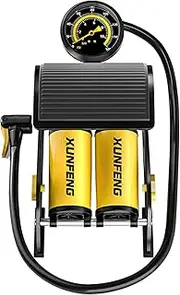 MLqkpwy Portable Pump | Foot Floor Pedal Pump | Motorcycle Tire Air Pump Motorcycle Tire Accessories Cycle Inflator Portable for Traveling Outdoor Electric Vehicles and Automobiles for